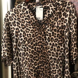 Brand new leopard blouse. Size small.